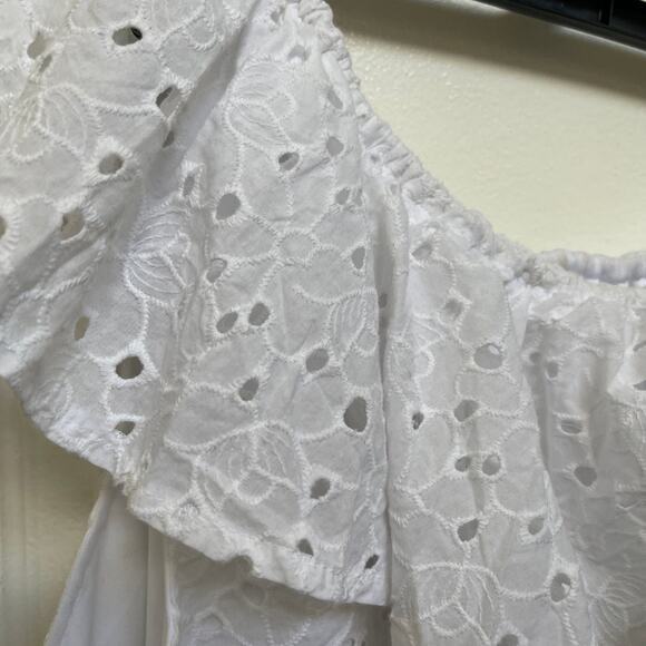 Lane Bryant white eyelet off shoulder top NWT 14/16 - Picture 9 of 9